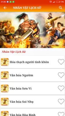 Hùng Ca Sử Việt - Kiêu Hùng android App screenshot 2