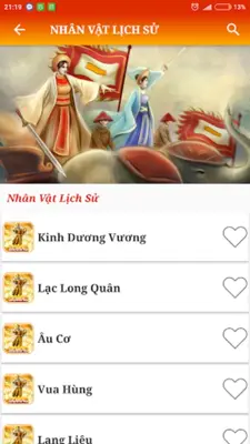 Hùng Ca Sử Việt - Kiêu Hùng android App screenshot 6